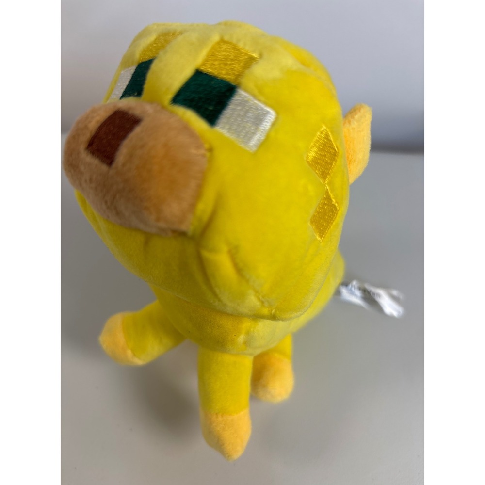 Hug Heaven Yellow Ocelot Plush Toy Pixelated Gaming Stuffed Animal